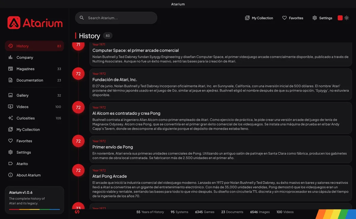 Atarium: Historia