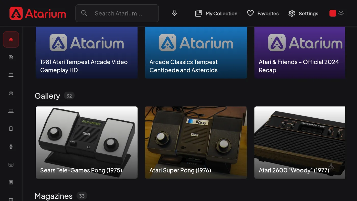 Atarium en Android TV